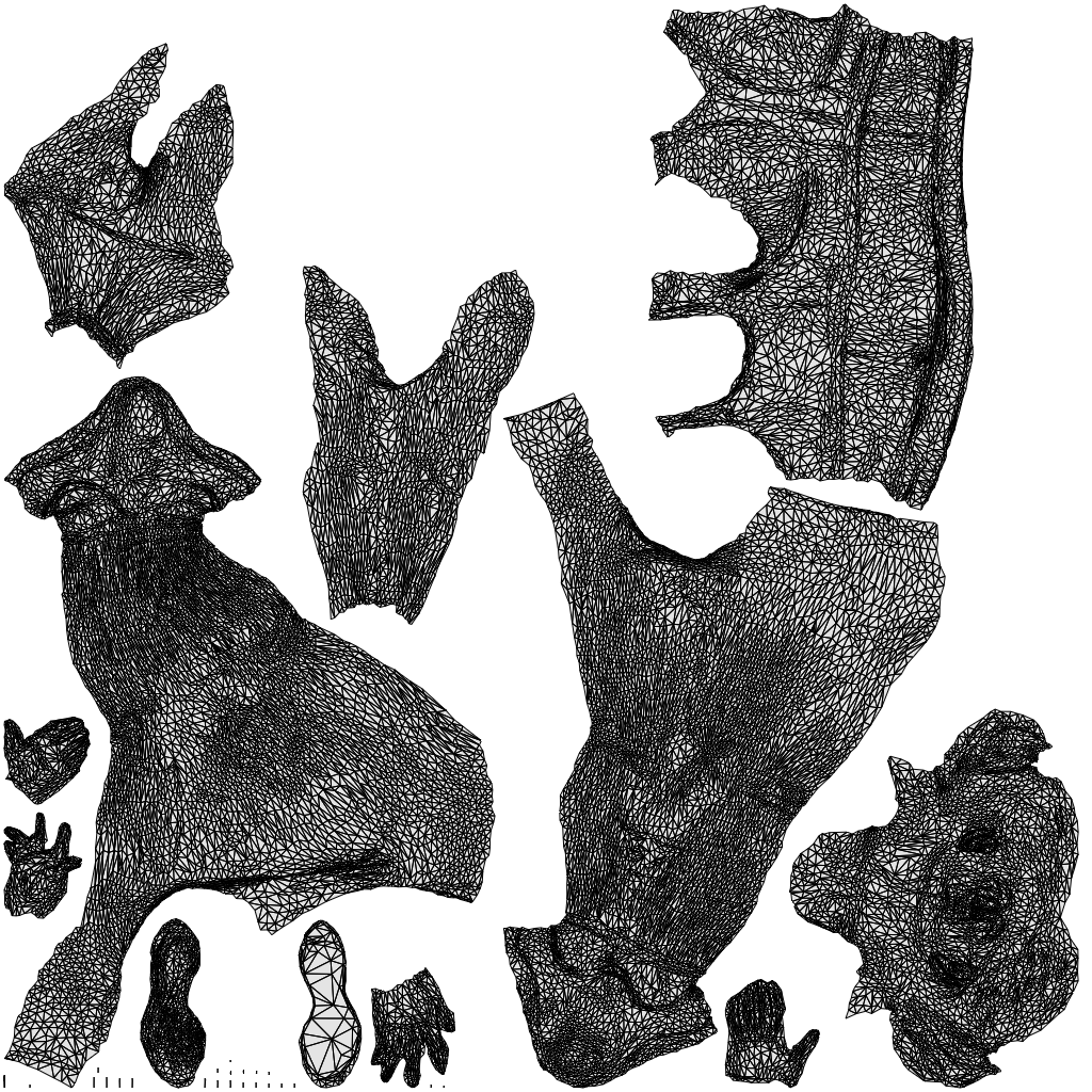 3D people model woman sport, scanned human for 3ds Max rendering, wireframe top-down view