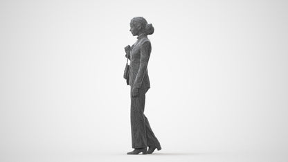 3D scanned woman business, photorealistic archviz people for Enscape and SketchUp, square thumbnail