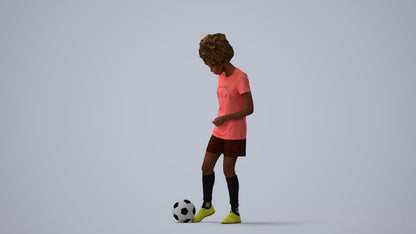 realistic 3D woman sport, scanned archviz people for Blender and 3ds Max, three-quarter view render