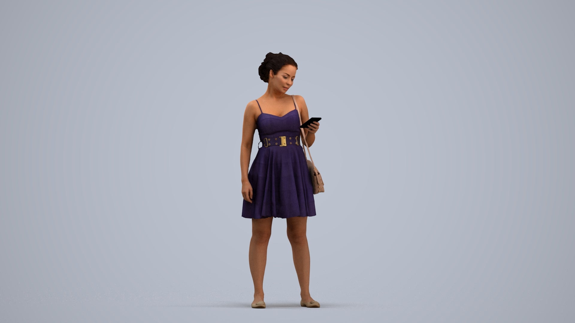 scanned 3D woman formal formalaffairs, photogrammetry people for Enscape and V-Ray, standing pose render