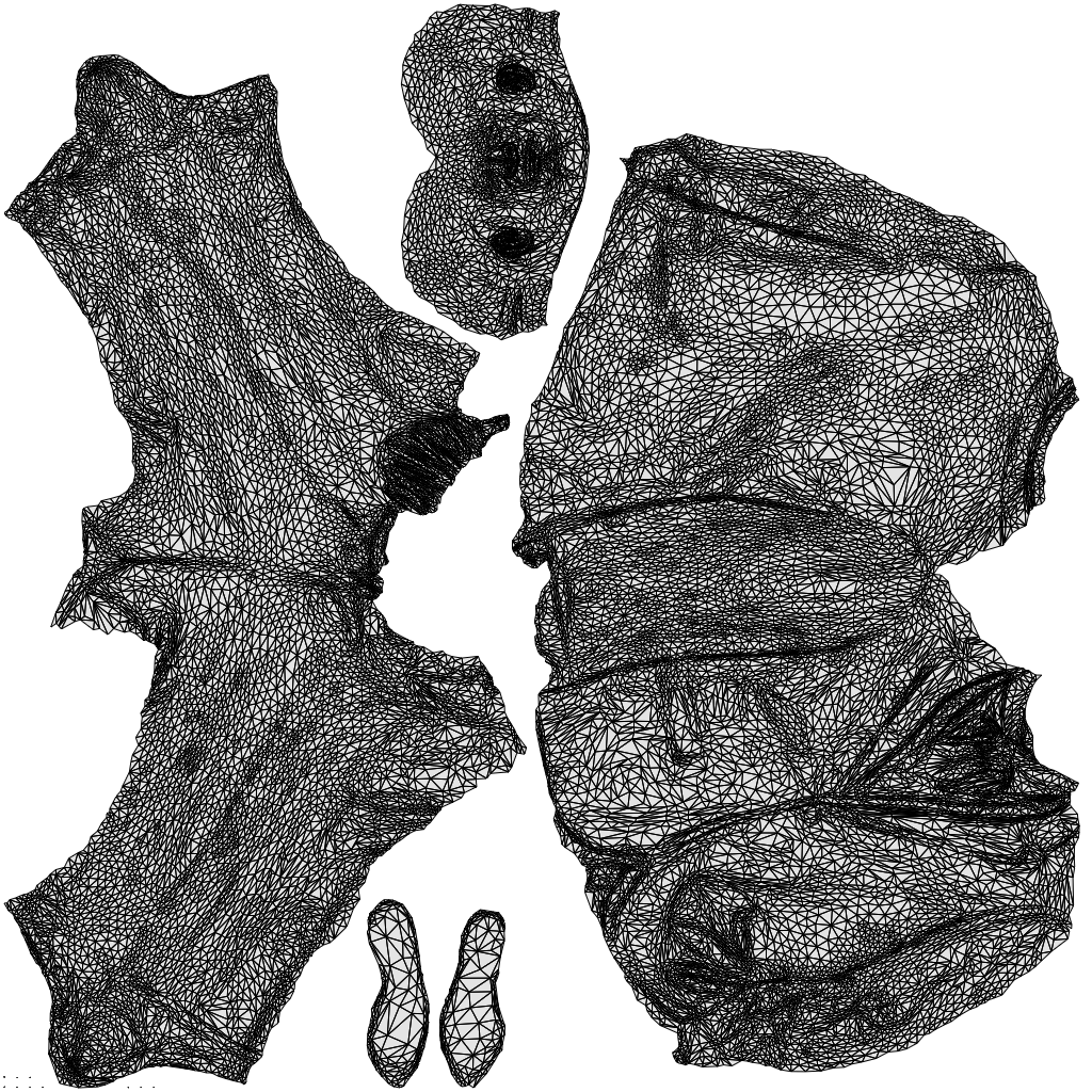 3D human model man business, photogrammetry scanned person for archviz, wireframe top-down view