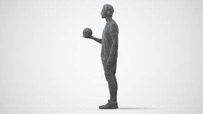 realistic 3D human man sport, archviz people FBX OBJ for Blender, square thumbnail