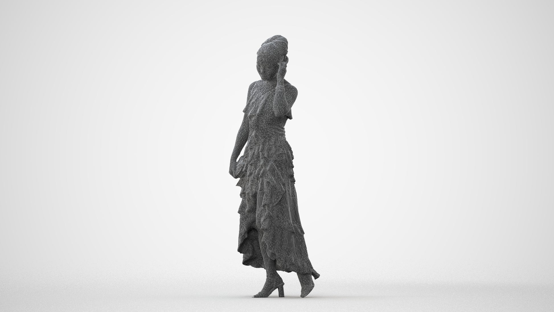 3D scanned woman formalaffairs formal, photorealistic archviz people for Enscape and SketchUp, square thumbnail
