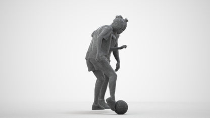 3D scanned woman sport, photorealistic archviz people for Enscape and SketchUp, wireframe side view