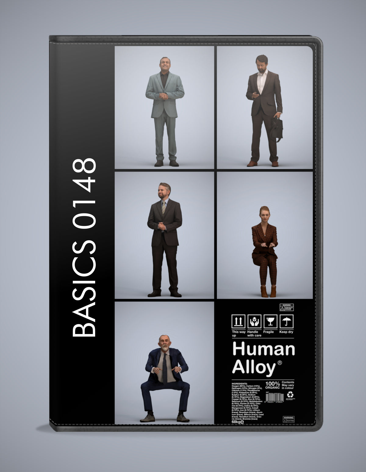 3D human models business bundle, 5 photogrammetry scanned people for archviz