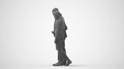 realistic 3D people senior woman business couple, render-ready for V-Ray and Corona, FBX OBJ, square thumbnail
