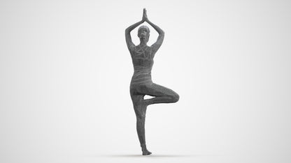 realistic 3D people woman sport, render-ready for V-Ray and Corona, FBX OBJ, wireframe front view