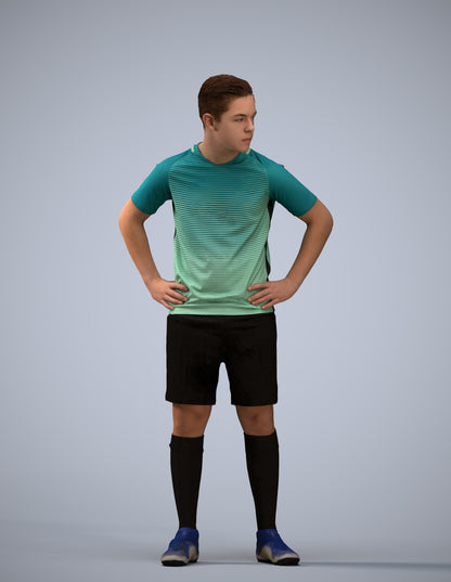3D scanned man sport, photorealistic archviz people for Enscape and SketchUp