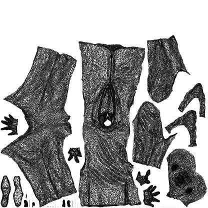 photogrammetry 3D man business, realistic human model archviz FBX, wireframe top-down view