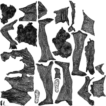 photogrammetry 3D woman casual standing, realistic human model archviz FBX, wireframe top-down view