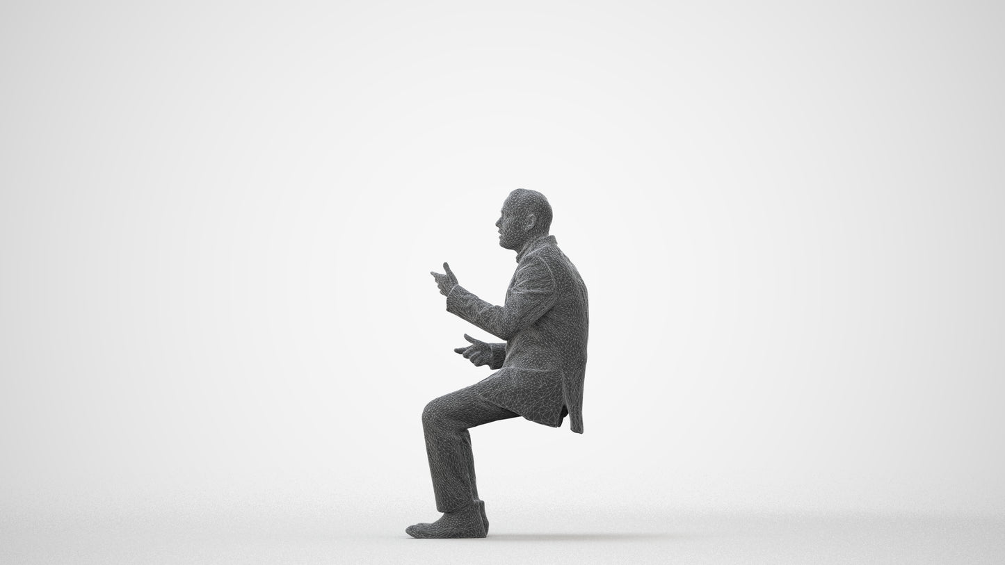 realistic 3D people man business, render-ready for V-Ray and Corona, FBX OBJ, square thumbnail