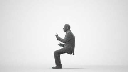 realistic 3D people man business, render-ready for V-Ray and Corona, FBX OBJ, square thumbnail