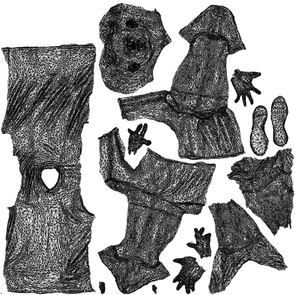 realistic 3D people man sport, render-ready for V-Ray and Corona, FBX OBJ, wireframe top-down view