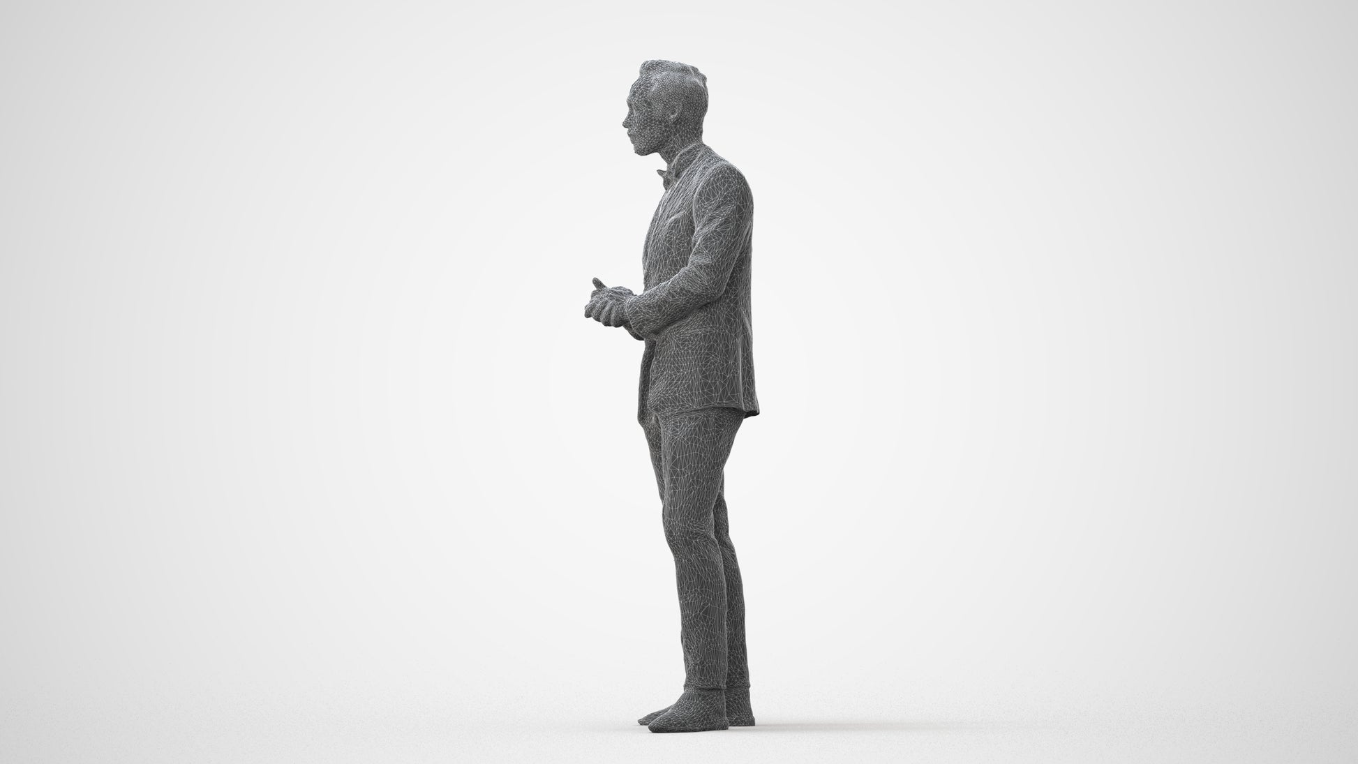 scanned 3D man formal formalaffairs, photogrammetry people for Enscape and V-Ray, square thumbnail