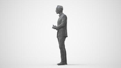scanned 3D man formal formalaffairs, photogrammetry people for Enscape and V-Ray, square thumbnail