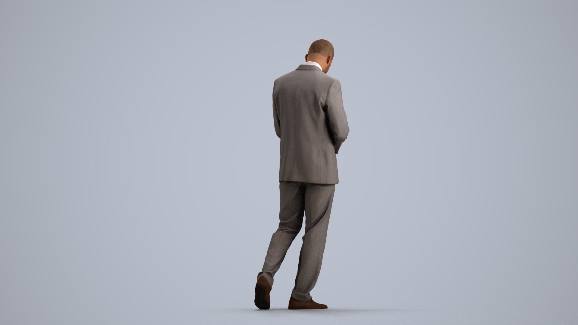 realistic 3D people man business, render-ready for V-Ray and Corona, FBX OBJ, front view render