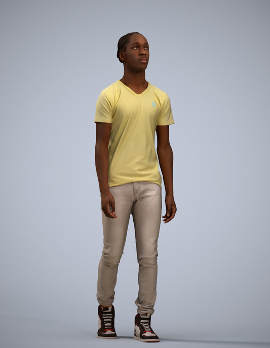 realistic 3D people boy casual kids, render-ready for V-Ray and Corona, FBX OBJ