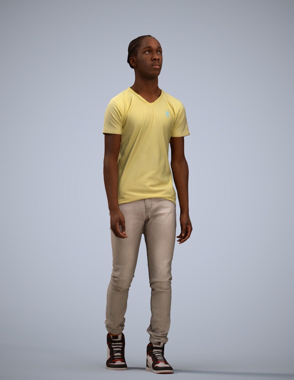 realistic 3D people boy casual kids, render-ready for V-Ray and Corona, FBX OBJ