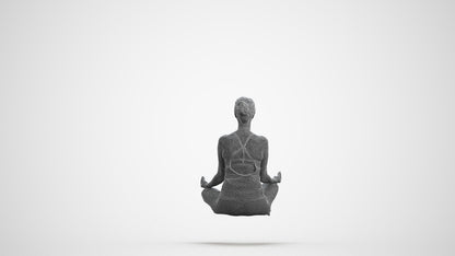 realistic 3D woman sport, scanned archviz people for Blender and 3ds Max, wireframe front view