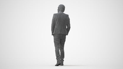 realistic 3D man business, scanned archviz people for Blender and 3ds Max, square thumbnail