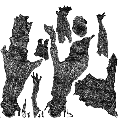 scanned 3D woman casual dancing, photogrammetry people for Enscape and V-Ray, wireframe top-down view