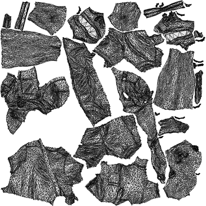 realistic 3D people man casual standing, render-ready for V-Ray and Corona, FBX OBJ, wireframe top-down view