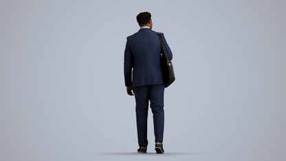 realistic 3D people man business, render-ready for V-Ray and Corona, FBX OBJ, front view render