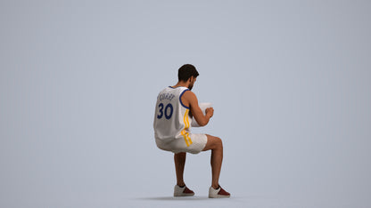 photogrammetry 3D man sport, realistic human model archviz FBX, front view render