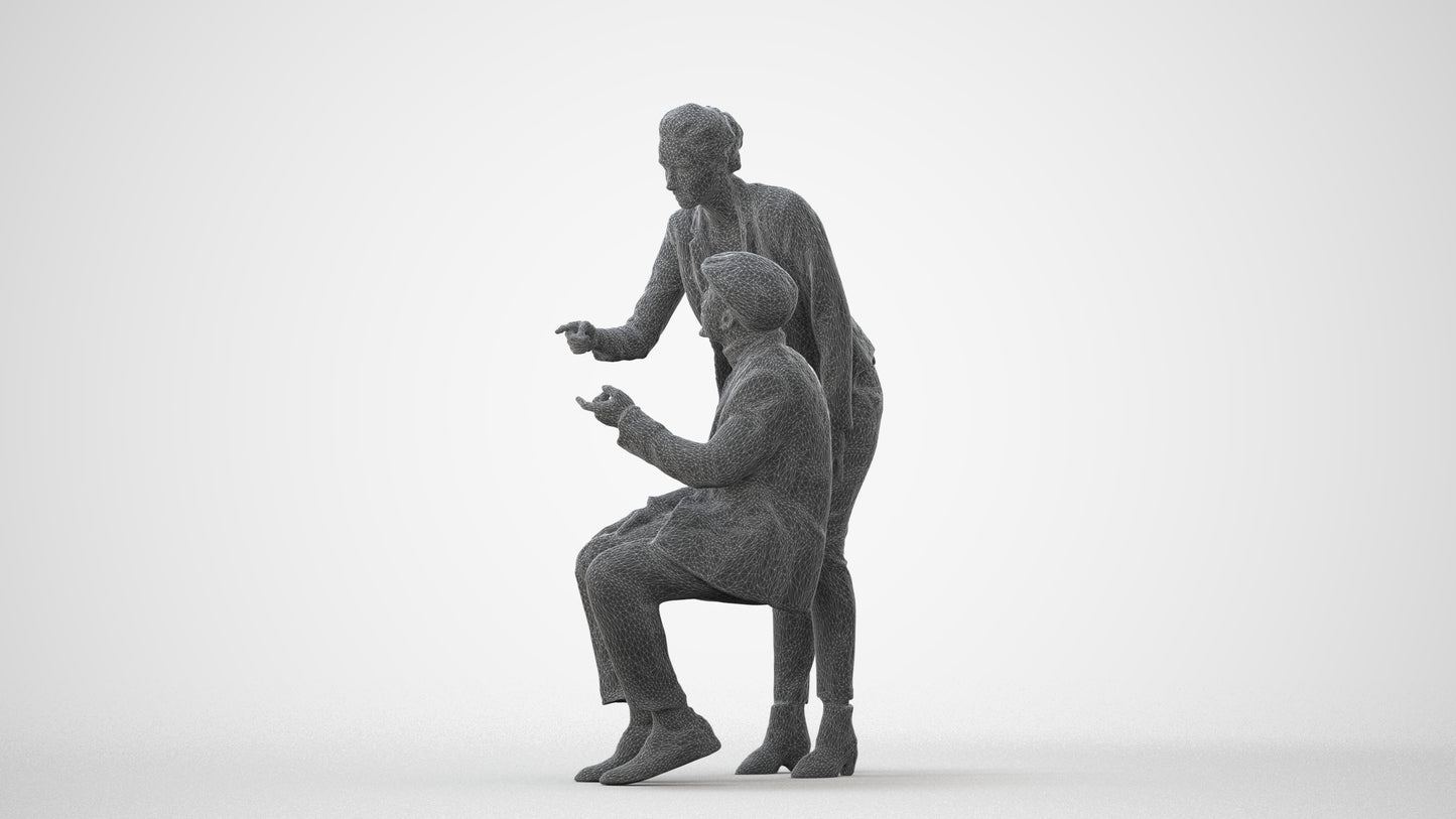 realistic 3D woman business, scanned archviz people for Blender and 3ds Max, square thumbnail