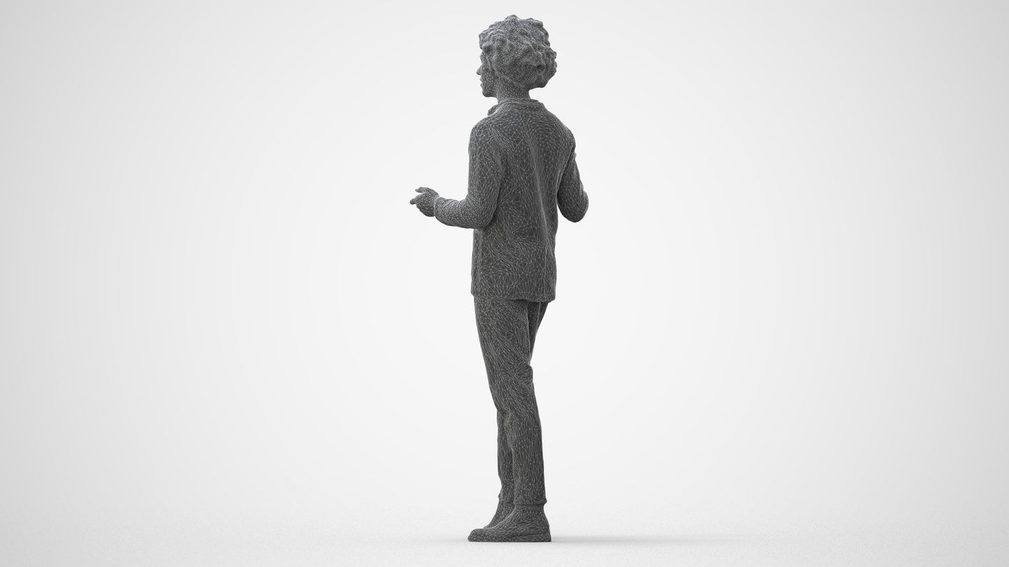 realistic 3D man business, scanned archviz people for Blender and 3ds Max, square thumbnail