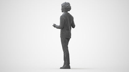 realistic 3D man business, scanned archviz people for Blender and 3ds Max, square thumbnail