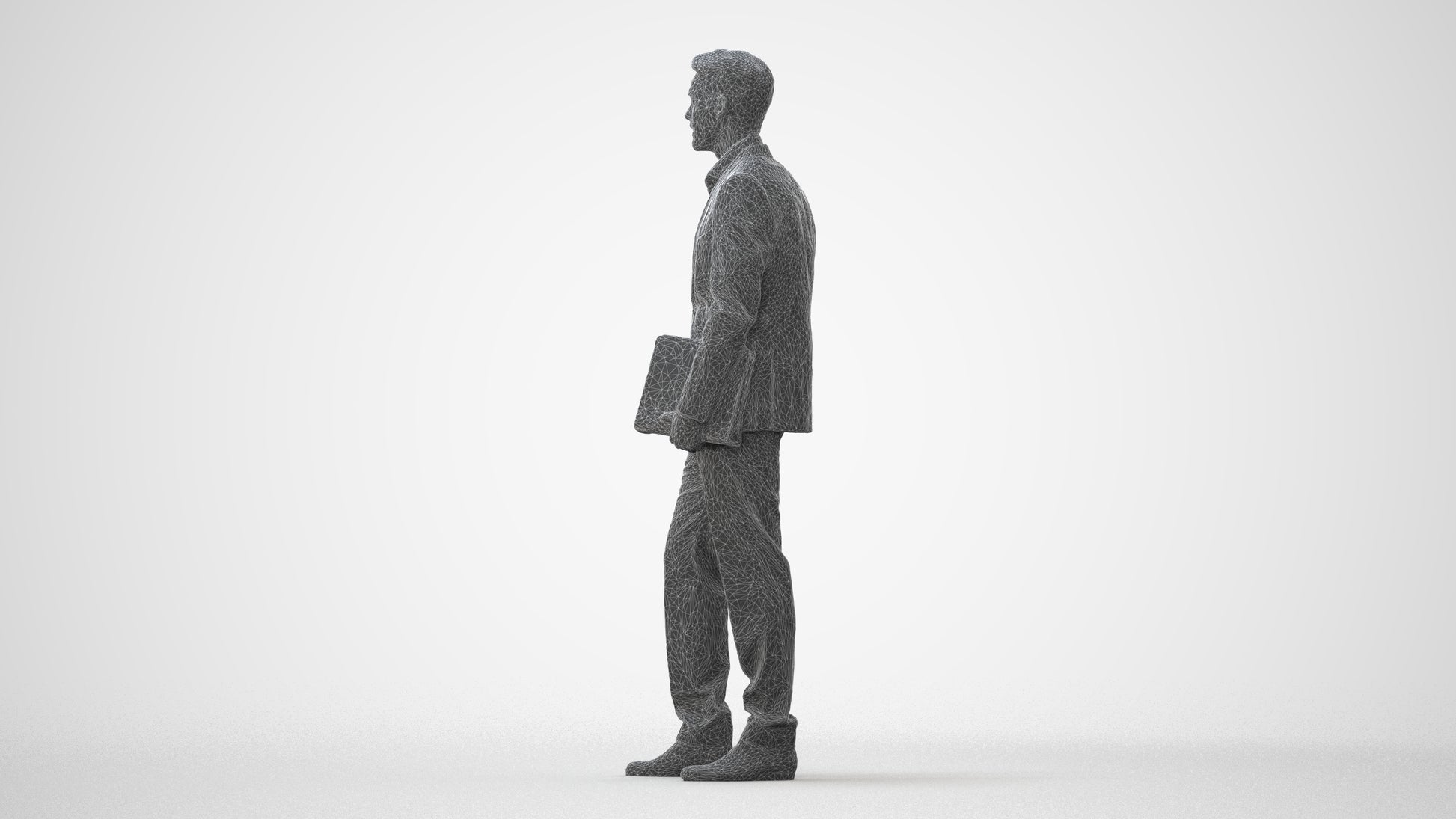 realistic 3D people man business, render-ready for V-Ray and Corona, FBX OBJ, square thumbnail