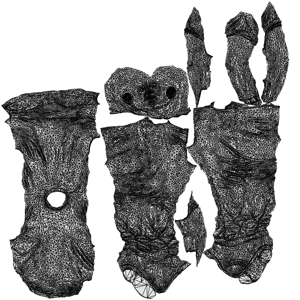 3D scanned man walking casual, photorealistic archviz people for Enscape and SketchUp, wireframe top-down view