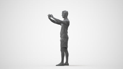 realistic 3D people man casual standing, render-ready for V-Ray and Corona, FBX OBJ, square thumbnail