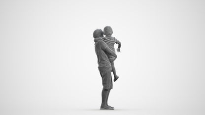 realistic 3D human boy casual kids, archviz people FBX OBJ for Blender, wireframe front view