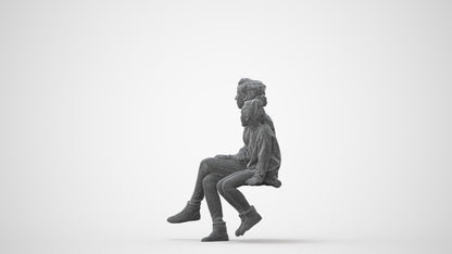 realistic 3D people girl kids, render-ready for V-Ray and Corona, FBX OBJ, square thumbnail