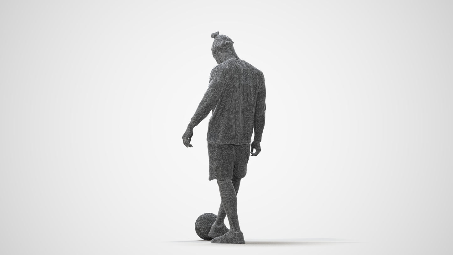 realistic 3D man sport, scanned archviz people for Blender and 3ds Max, square thumbnail