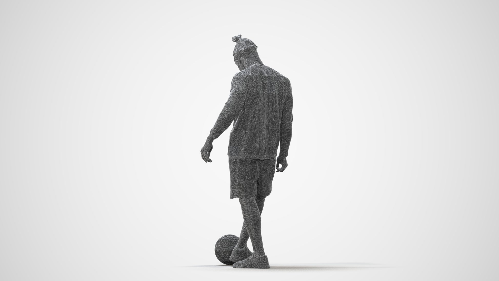 realistic 3D man sport, scanned archviz people for Blender and 3ds Max, square thumbnail