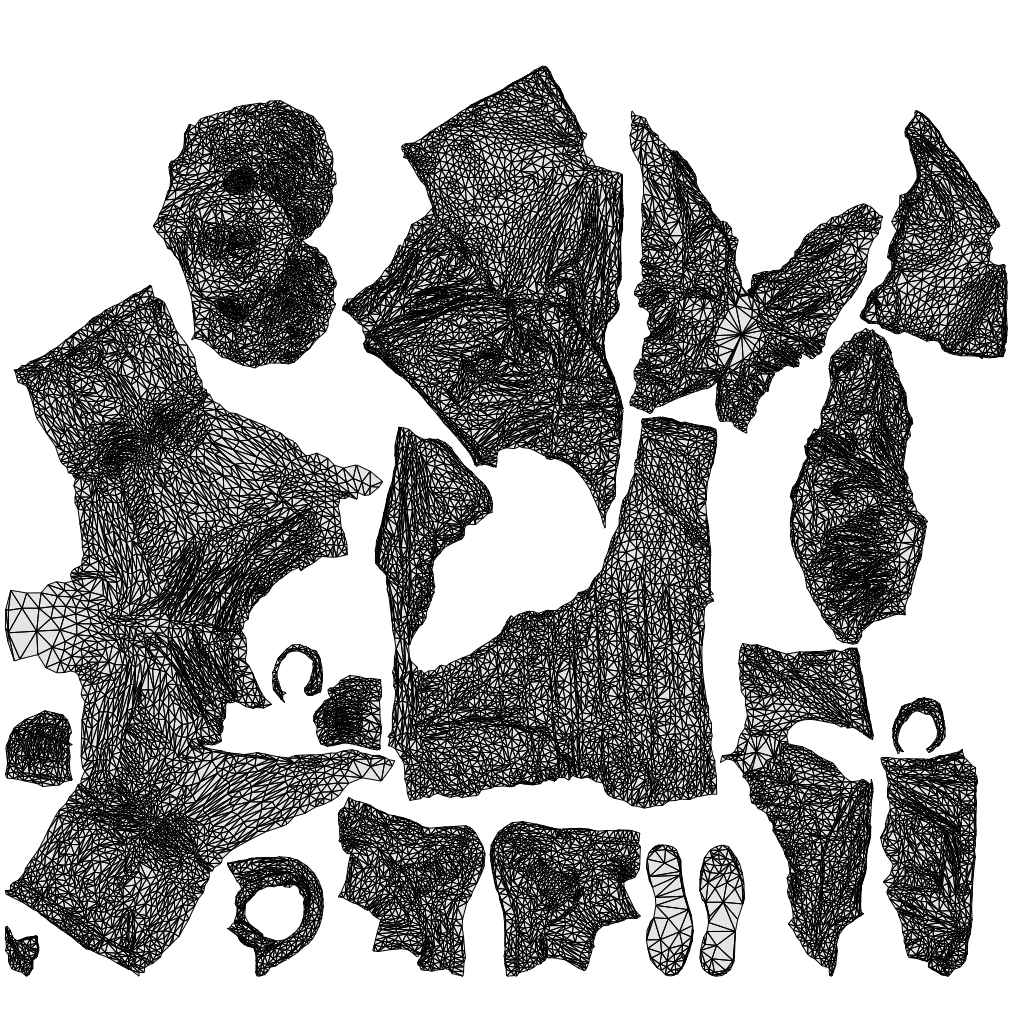 realistic 3D man casual sitting, scanned archviz people for Blender and 3ds Max, wireframe top-down view