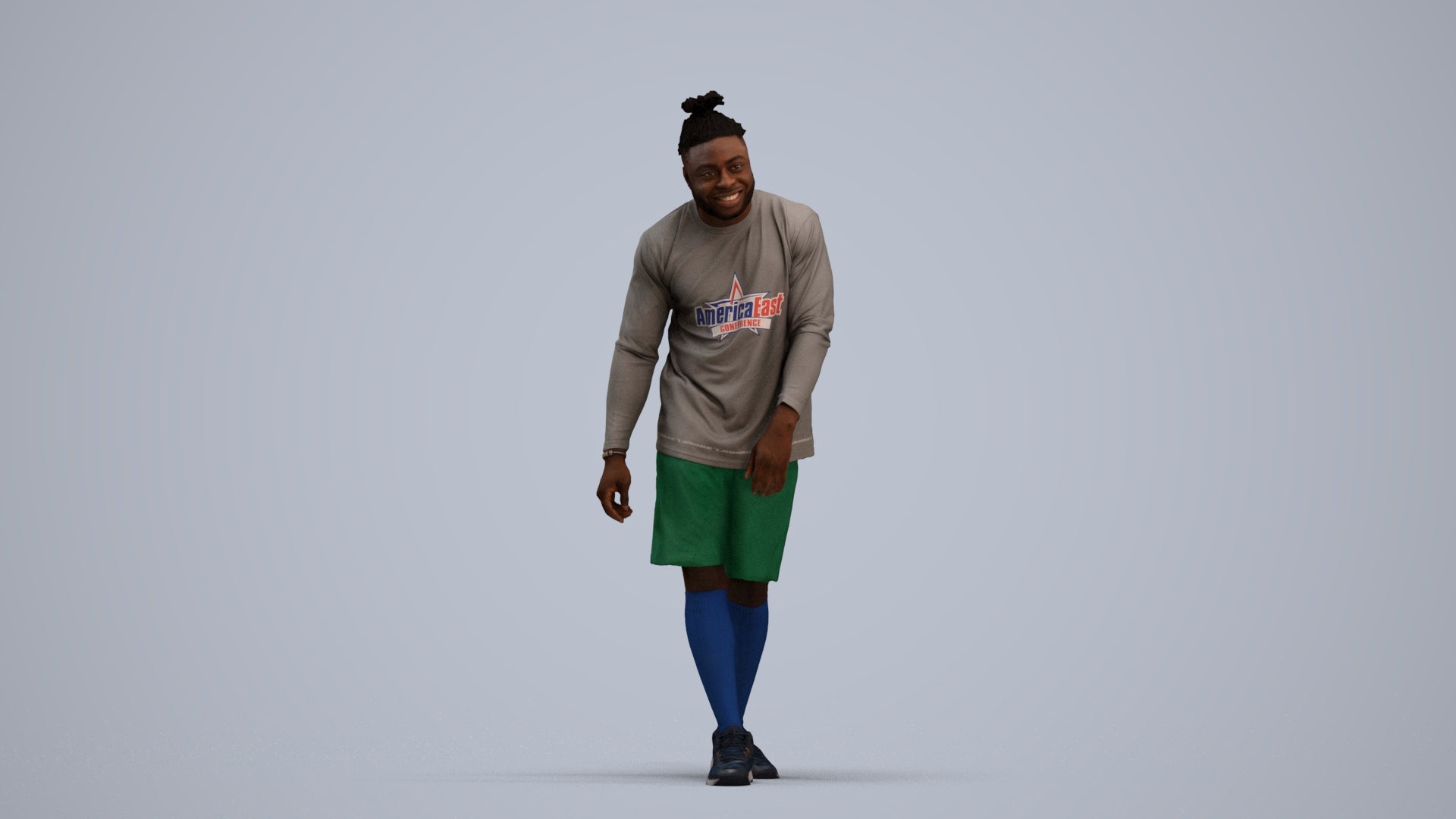 photogrammetry 3D man sport, realistic human model archviz FBX, standing pose render