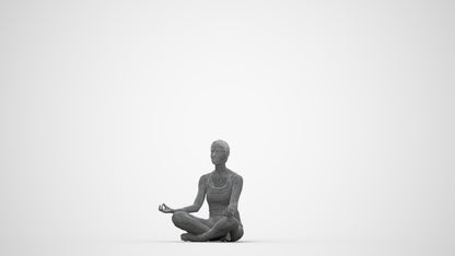 3D people model woman sport, scanned human for 3ds Max rendering, wireframe back view