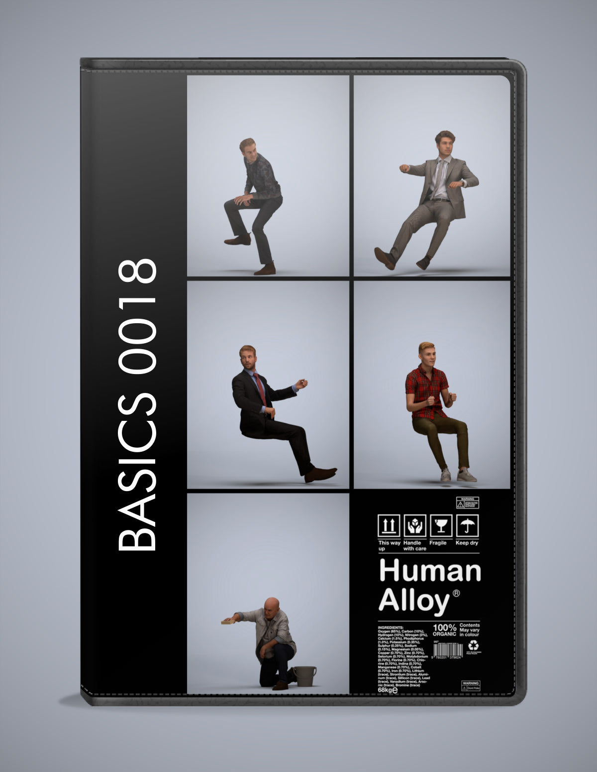 5x realistic 3D people driving pack, scanned archviz collection for Blender and 3ds Max
