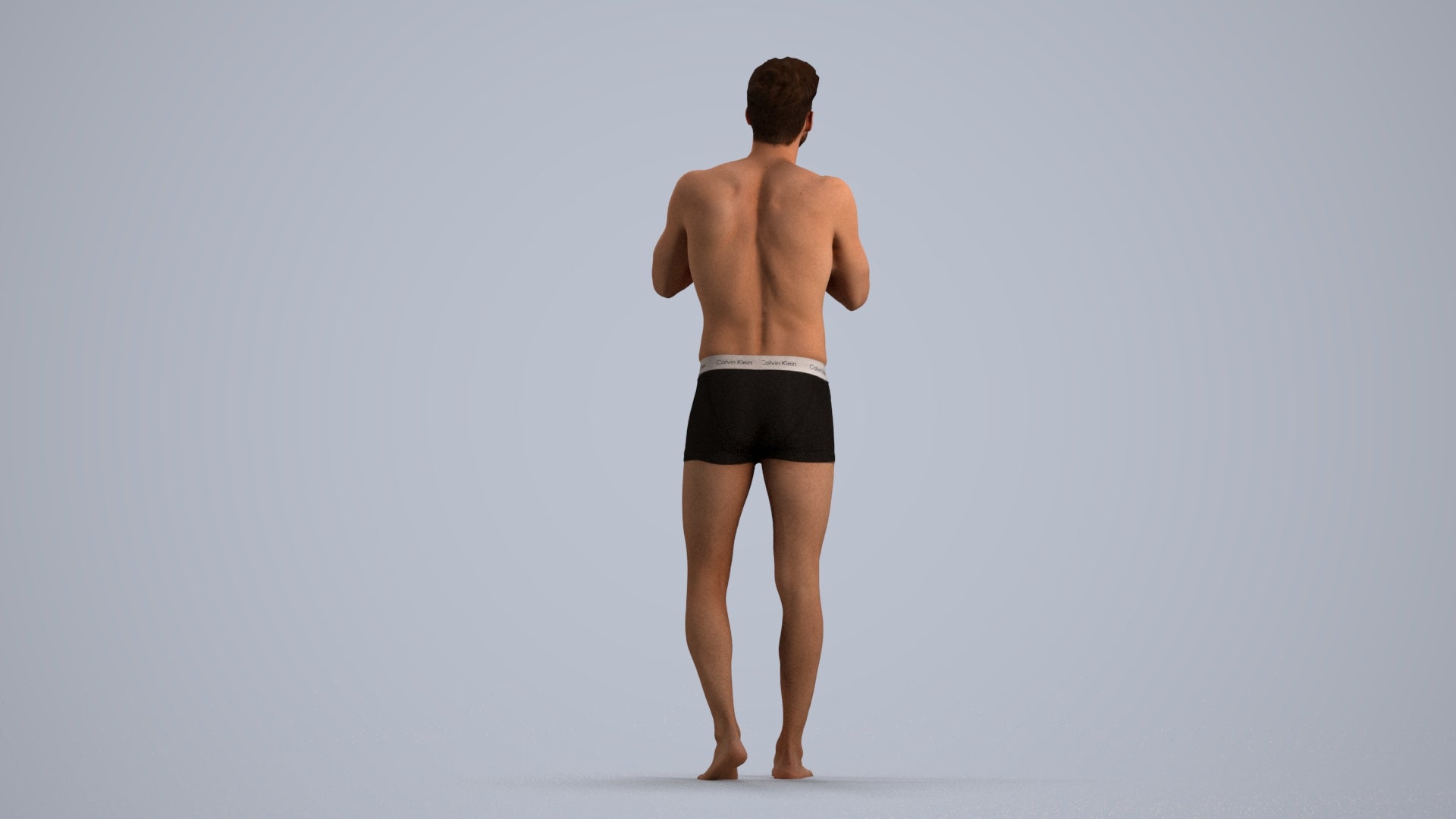 photogrammetry 3D man mix, realistic human model archviz FBX, front view render