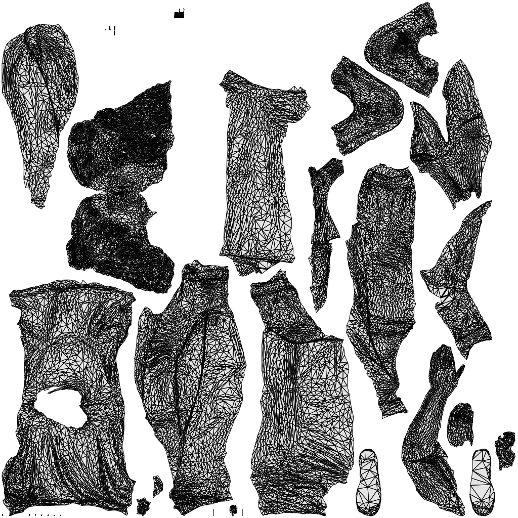 photogrammetry 3D woman mix, realistic human model archviz FBX, wireframe top-down view