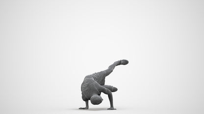 scanned 3D man sport, photogrammetry people for Enscape and V-Ray, wireframe side view