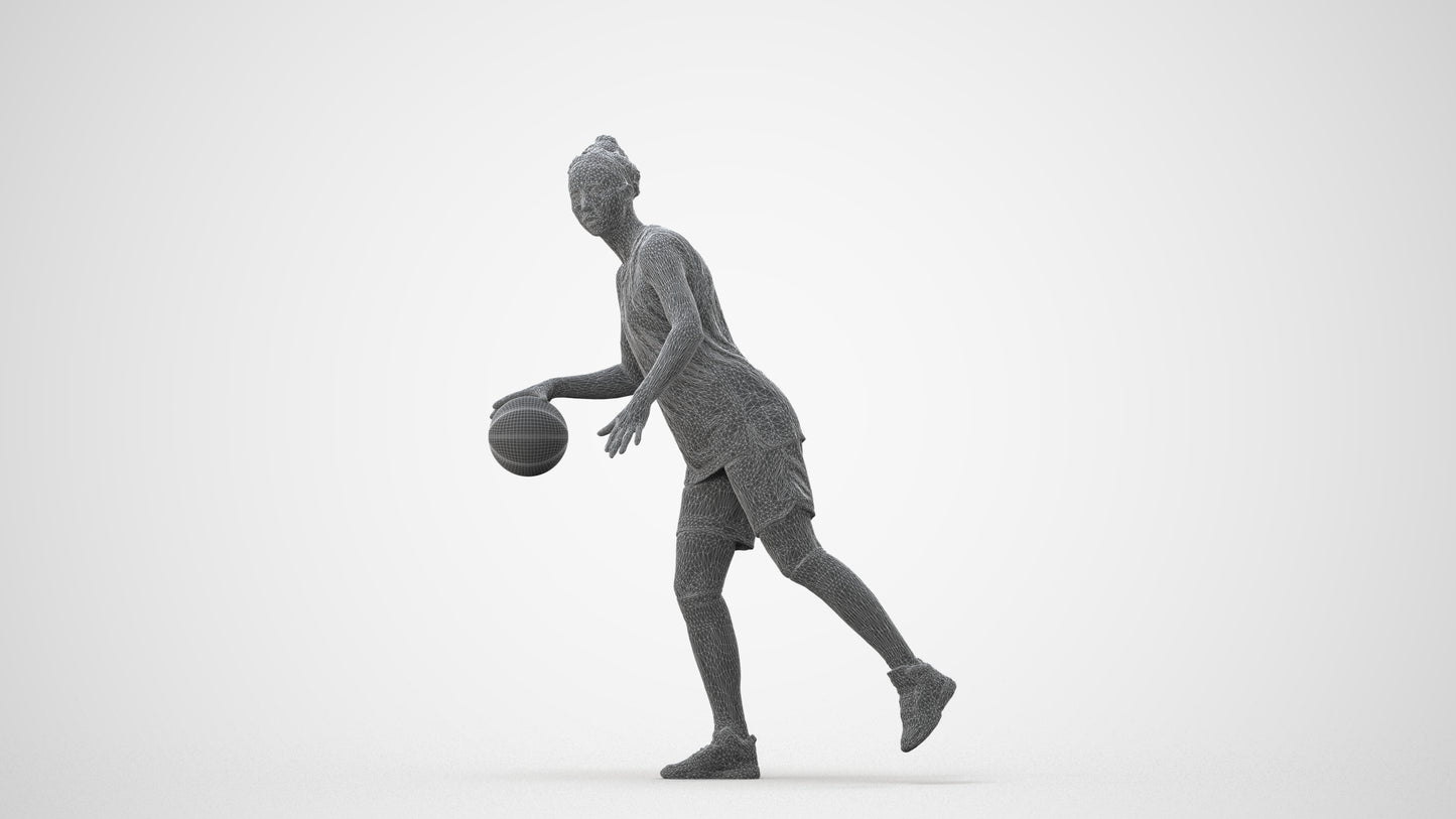 realistic 3D people woman sport, render-ready for V-Ray and Corona, FBX OBJ, square thumbnail