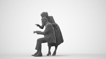 realistic 3D people senior woman business, render-ready for V-Ray and Corona, FBX OBJ, square thumbnail