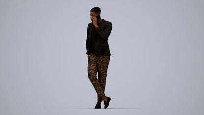 scanned 3D man formal formalaffairs, photogrammetry people for Enscape and V-Ray, top-down view render