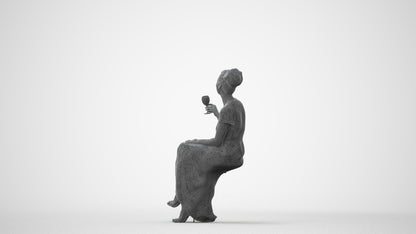 scanned 3D woman formal formalaffairs, photogrammetry people for Enscape and V-Ray, square thumbnail