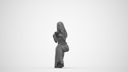 realistic 3D people woman formal formalaffairs, render-ready for V-Ray and Corona, FBX OBJ, wireframe back view